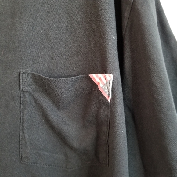 Denim & Supply T-Shirt Ralph Lauren XXL 2XL Pocket Casual Designer Flag Black - Picture 4 of 11